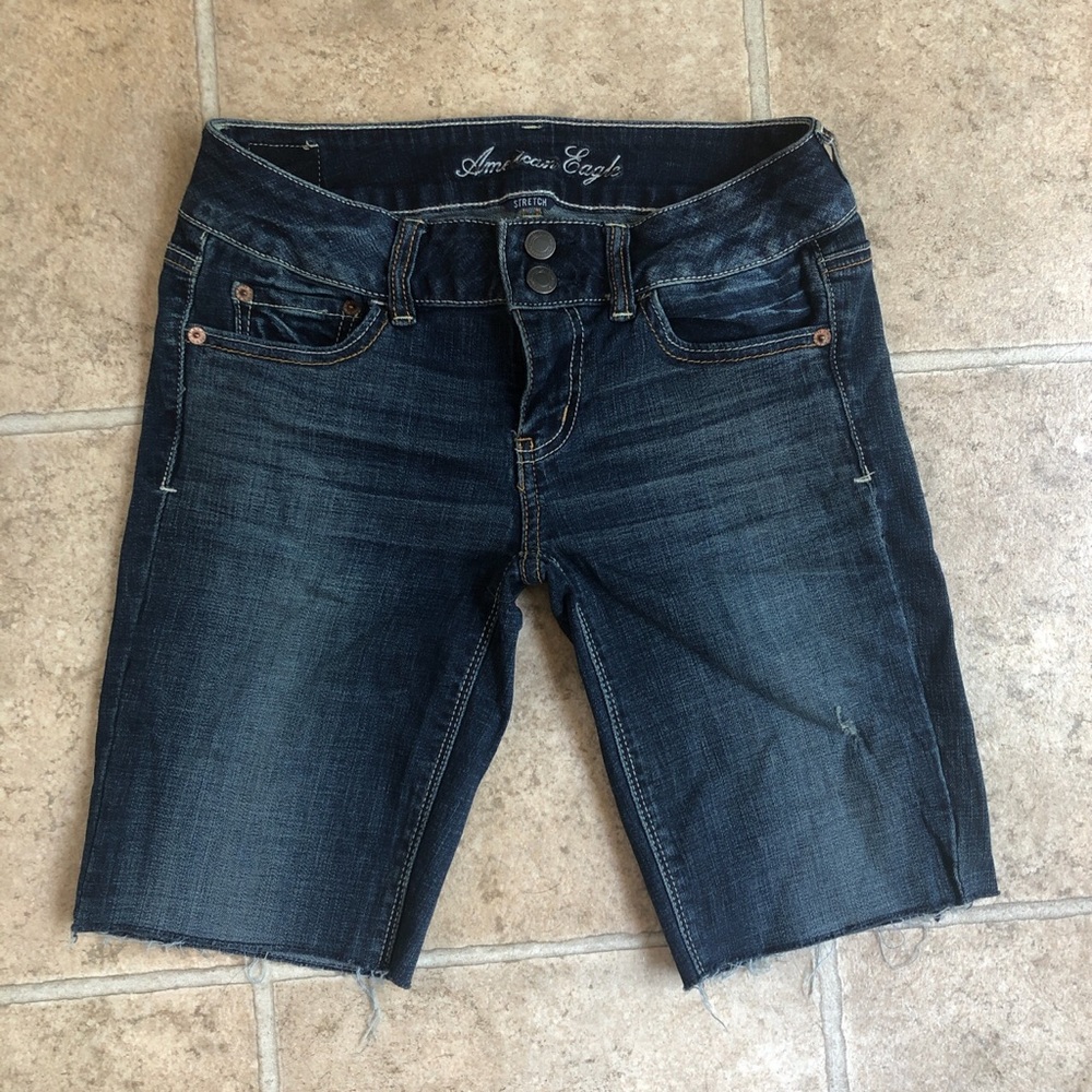🌿 BOGO! American Eagle denim long/midi shorts, 2